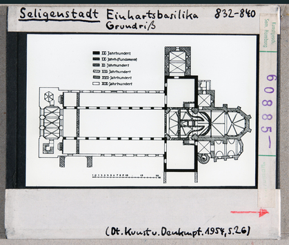 Vorschaubild Seligenstadt: Einhardtsbasilika, Grundriss 